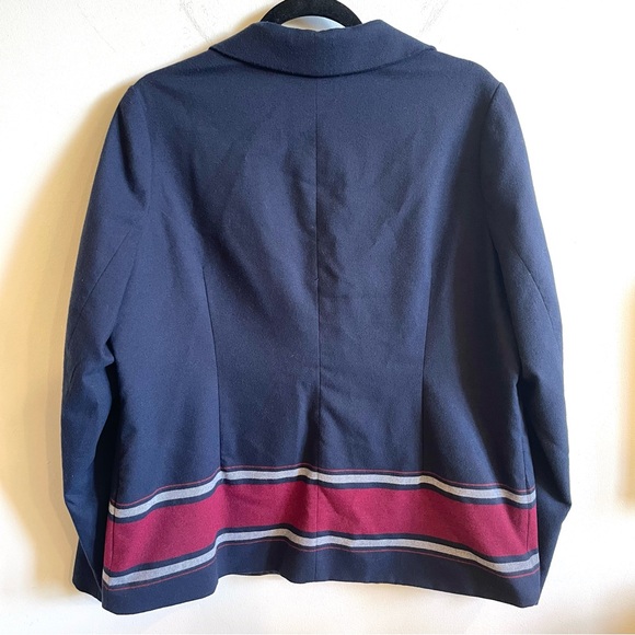 Crown & Ivy Double Button Stripe Blazer - Picture 3 of 5